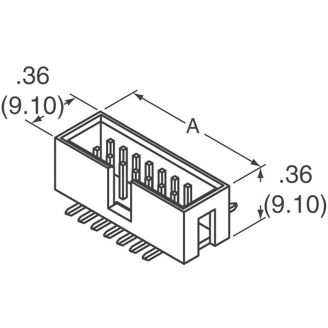 AWHW16-G-SMD-R Assmann WSW Components  Embases à broches mâles